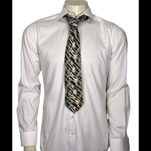 Super Fun Nicole Miller Silk Necktie - Picture 4 of 4